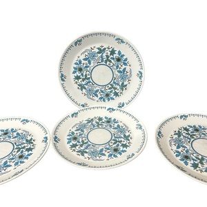 Noritake Blue Moon Dinner Plate set of 4  Made In Japan, 70’s Boho